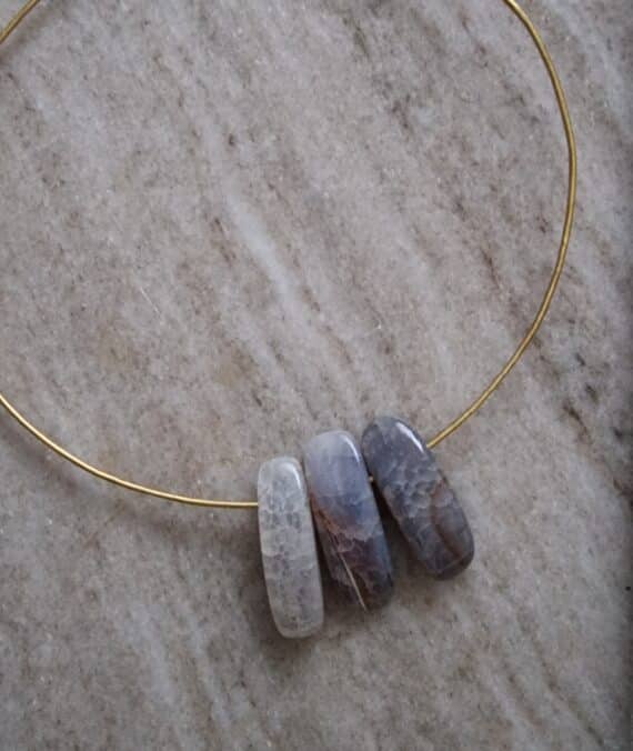 Choker trio de Agatas